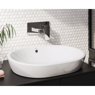 Раковина-чаша 60см с переливом белая Vitra Metropole 5942B003-0012