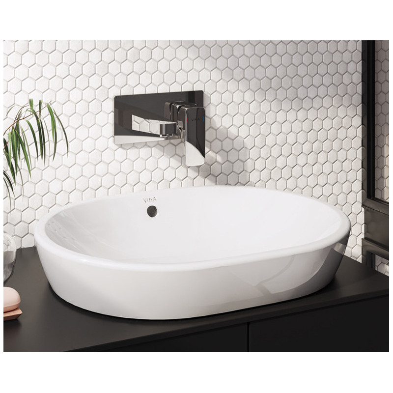 Раковина-чаша 60см с переливом белая Vitra Metropole 5942B003-0012