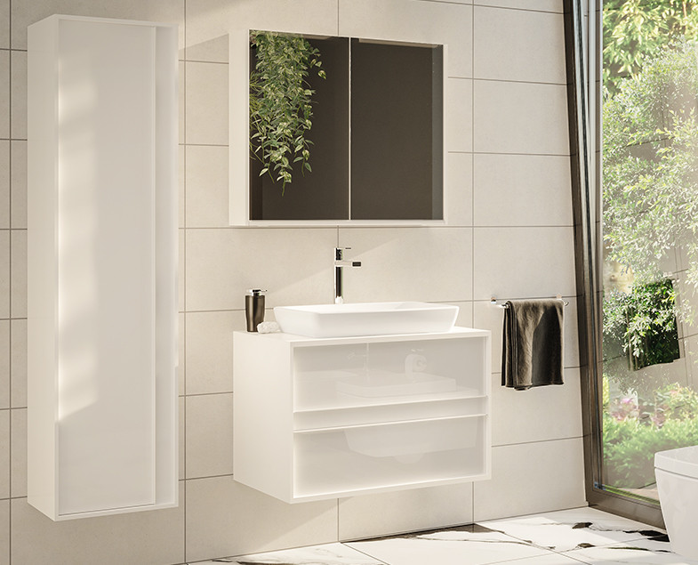 Раковина-чаша 60см с переливом белая Vitra Metropole 5668B003-0012