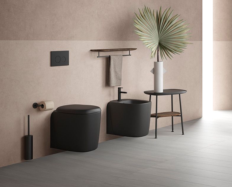 Подвесное биде черное Vitra Plural 7831B483-0288