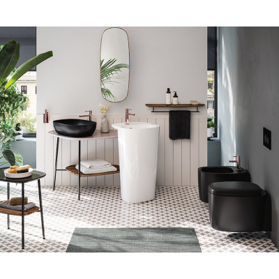 Подвесное биде черное Vitra Plural 7831B483-0288