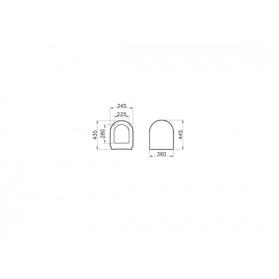 Сидение для унитаза с микролифтом белое Vitra S50 72-003-309