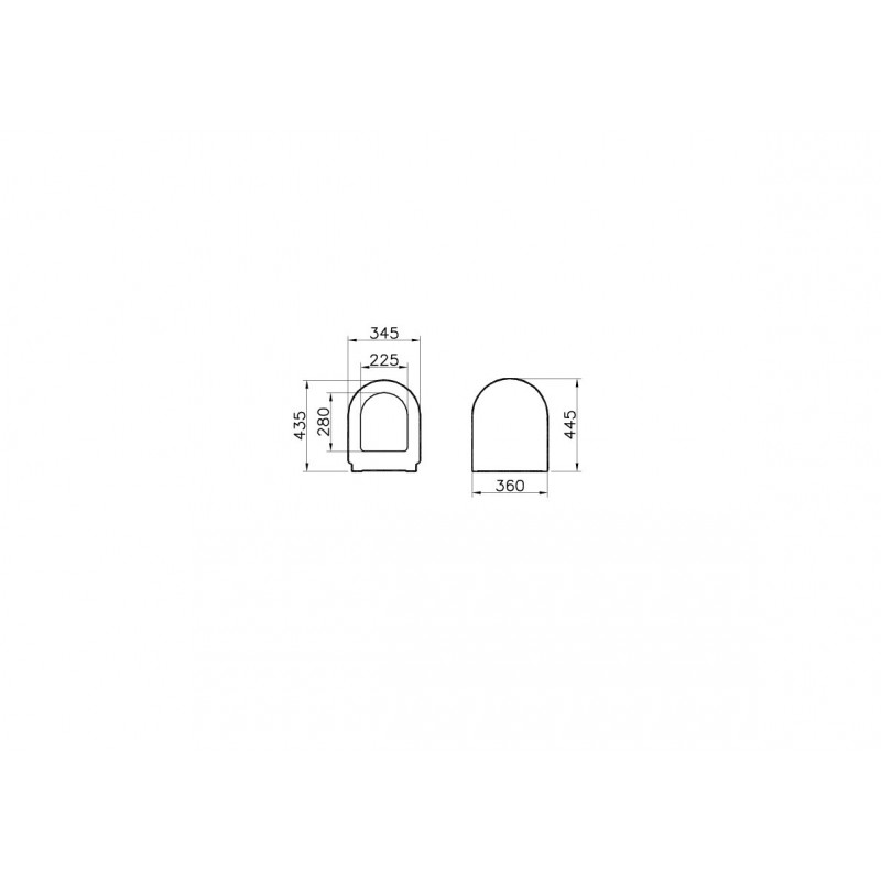 Сидение для унитаза с микролифтом белое Vitra S50 72-003-309