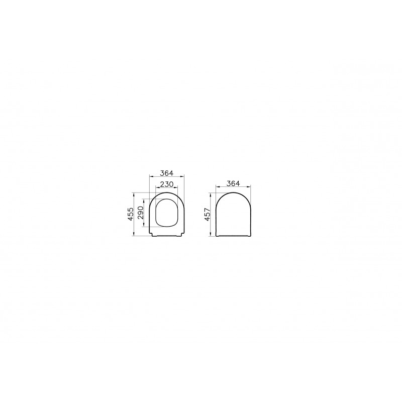 Сидение для унитаза тонкое с микролифтом белое Vitra S50 110-003-019