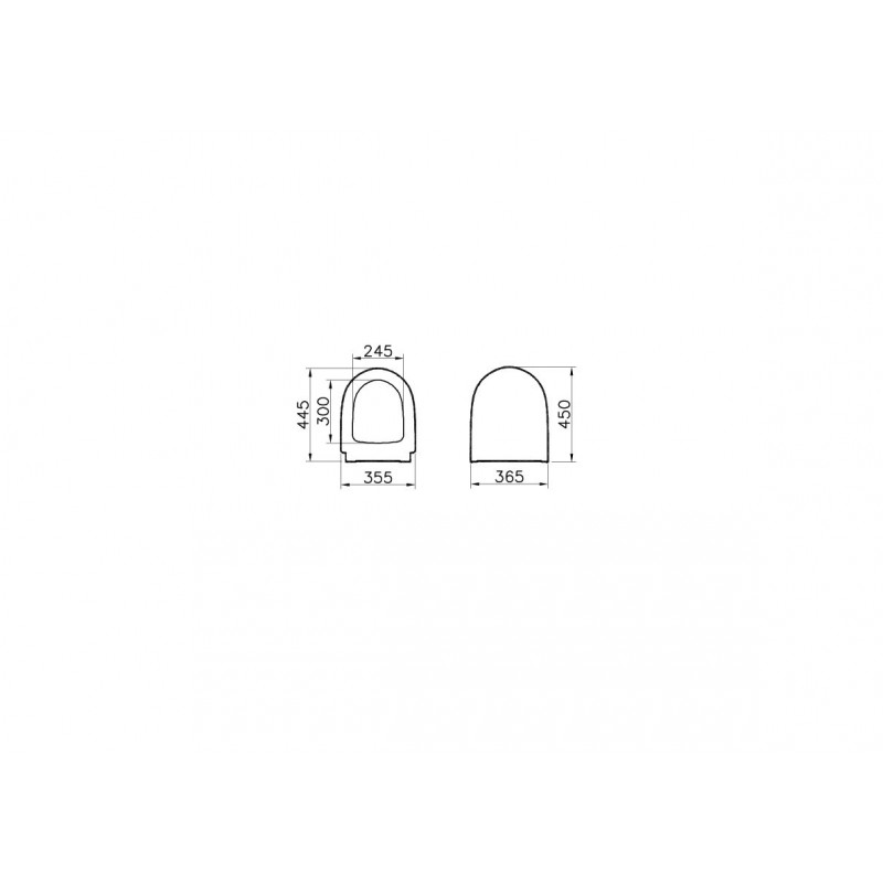 Сидение для унитаза с микролифтом белое Vitra Sento 86-003-009