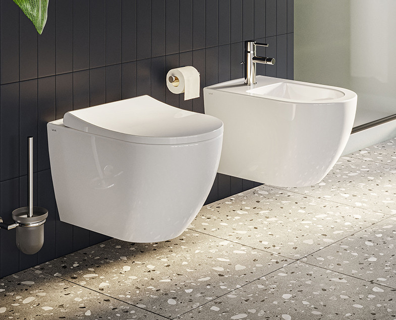 Подвесное биде белое Vitra Sento 4338B003-1046