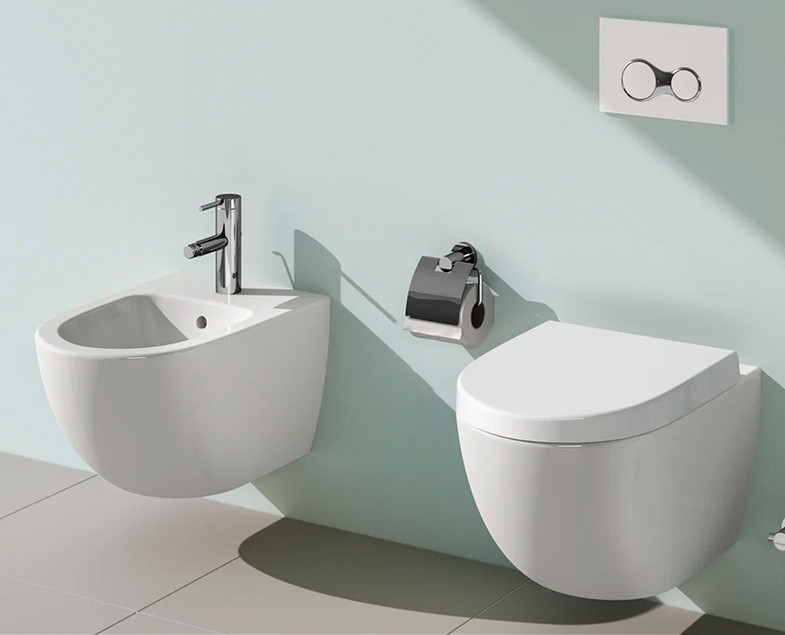 Подвесное биде белое Vitra Sento 4338B003-1046