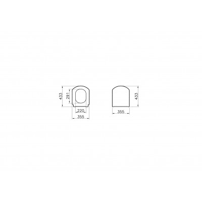 Сидение для унитаза с микролифтом белое Vitra Serenada 124-003-009