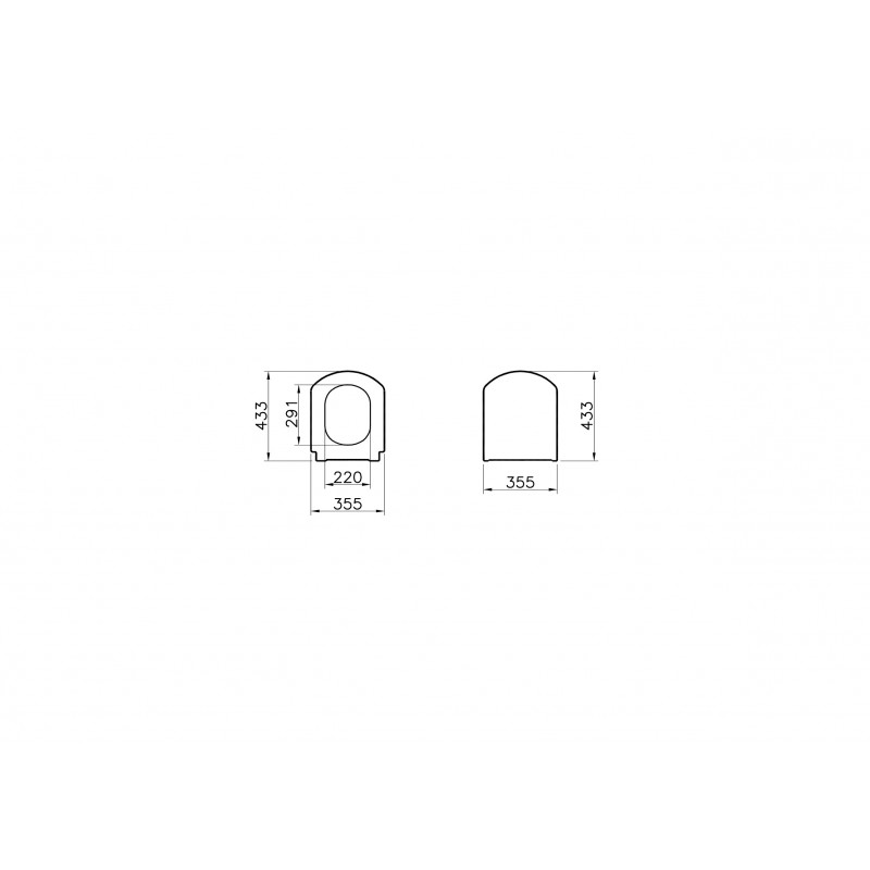 Сидение для унитаза с микролифтом белое Vitra Serenada 124-003-009