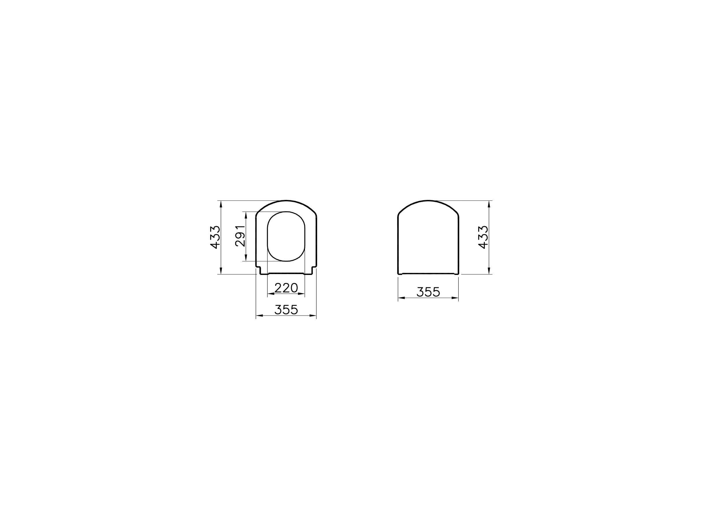 Сидение для унитаза с микролифтом белое Vitra Serenada 124-003-009