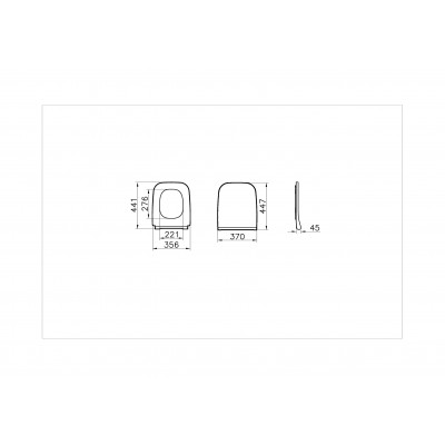 Сидение для унитаза тонкое с микролифтом белое Vitra Integra 191-003-009