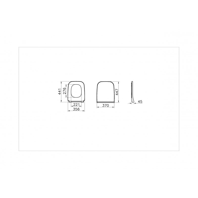Сидение для унитаза тонкое с микролифтом белое Vitra Integra 191-003-009