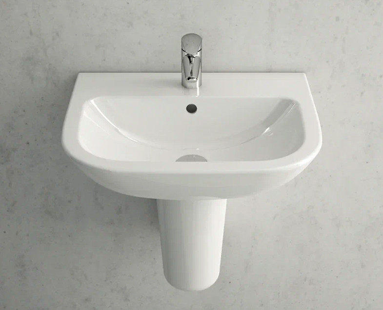 Подвесная раковина 60см белая Vitra S20 5503B003-0001