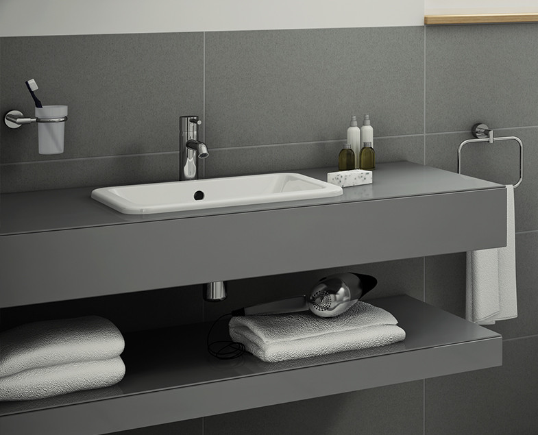 Раковина 45см встраиваемая белая Vitra S20 5463B003-0001