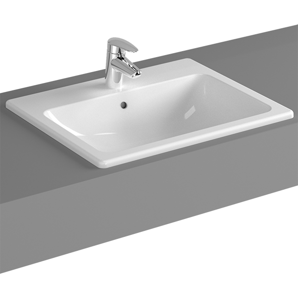 Раковина 55см встраиваемая белая Vitra S20 5465B003-0001