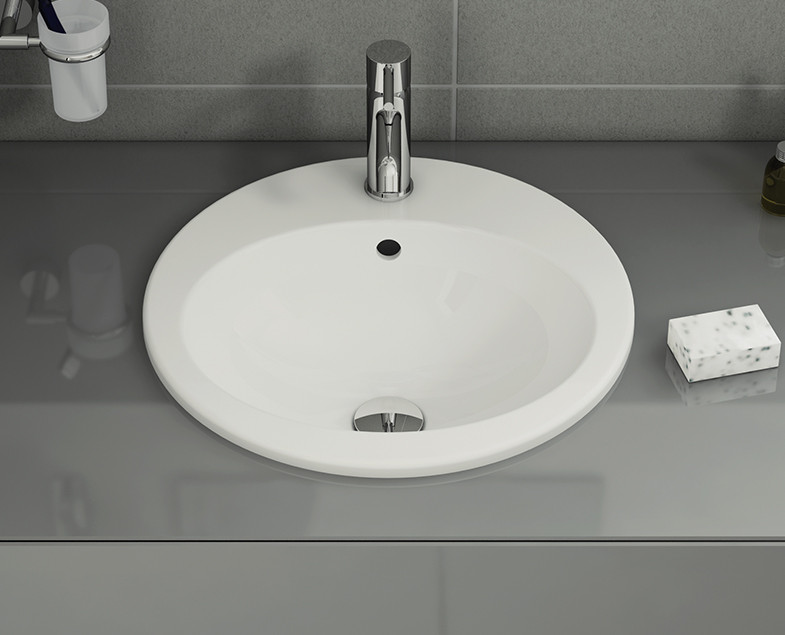 Раковина 43см встраиваемая белая Vitra S20 5466B003-0001
