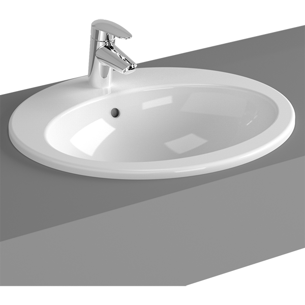 Раковина 53см встраиваемая белая Vitra S20 5468B003-0001