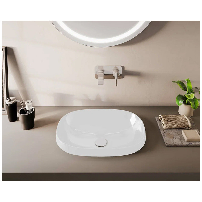 Раковина 56см встраиваемая белая Vitra Frame 5652B403-0016