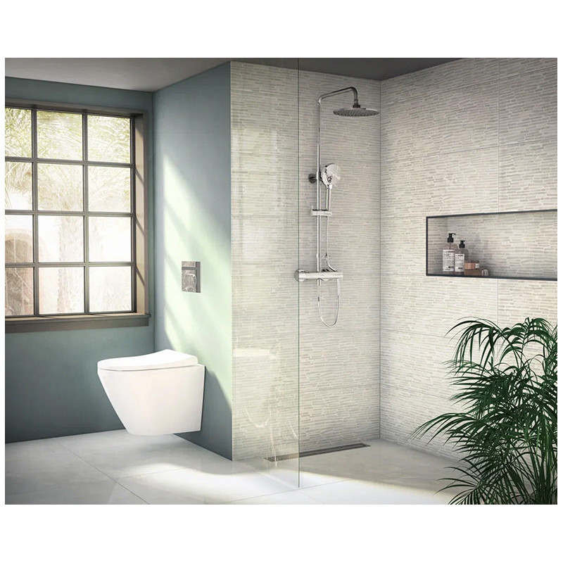 Душевая система с термостатом хром Vitra AquaHeat A47200EXP