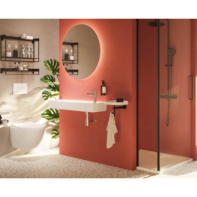 Душевая система с термостатом черная Vitra AquaHeat A4720536EXP