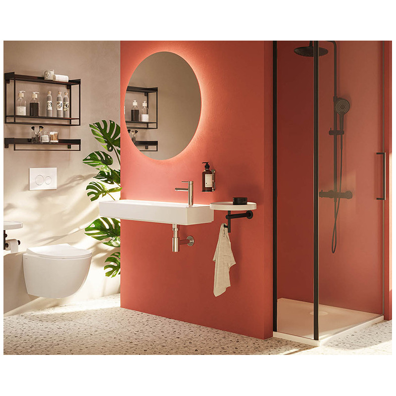 Душевая система с термостатом черная Vitra AquaHeat A4720536EXP
