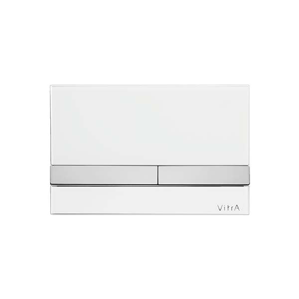 Клавиша смыва стекло белая Vitra Select 740-1100