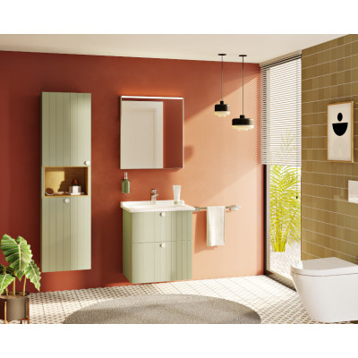 Зеркальный шкаф с подсветкой 60см правый Vitra Core 66910
