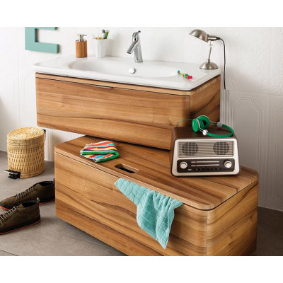 Тумба с раковиной подвесная дерево 80см Vitra Nest Trendy 56138