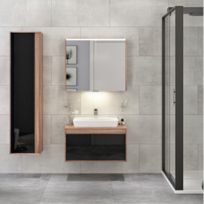 Тумба с раковиной подвесная дерево 80см Vitra Metropole 58187