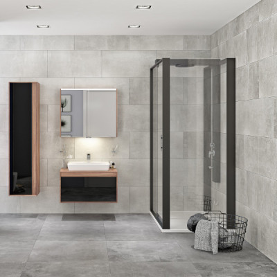 Тумба с раковиной подвесная дерево 80см Vitra Metropole 58187