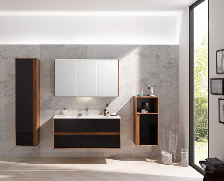 Тумба с раковиной подвесная дерево 100см Vitra Metropole 58183