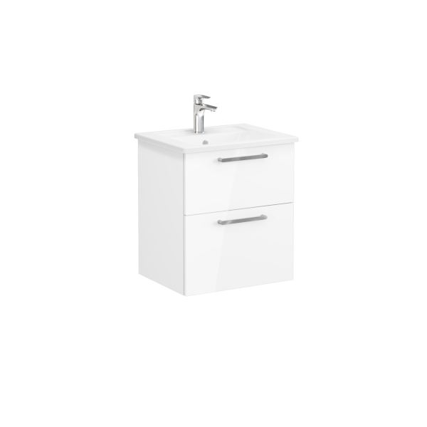 Тумба с раковиной подвесная белая 60см Vitra Root 66294