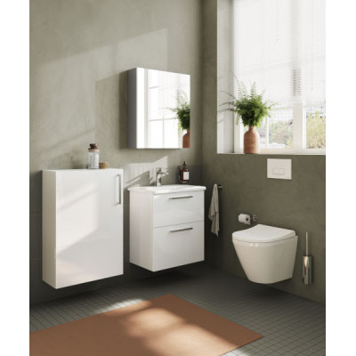 Тумба с раковиной подвесная белая 60см Vitra Root 66294