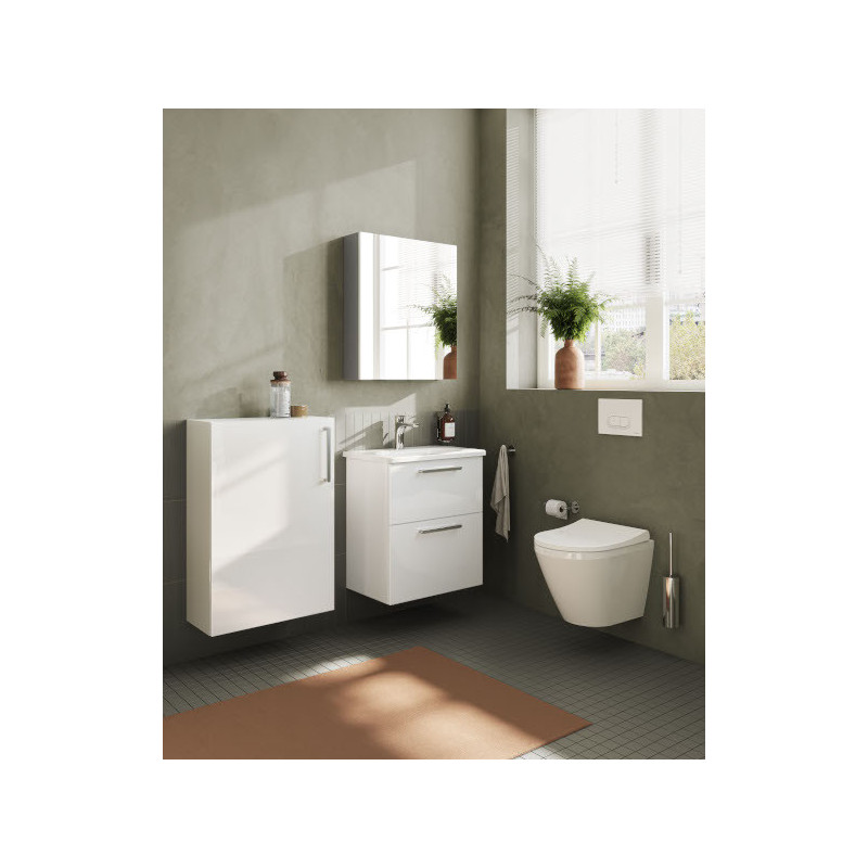 Тумба с раковиной подвесная белая 60см Vitra Root 66294