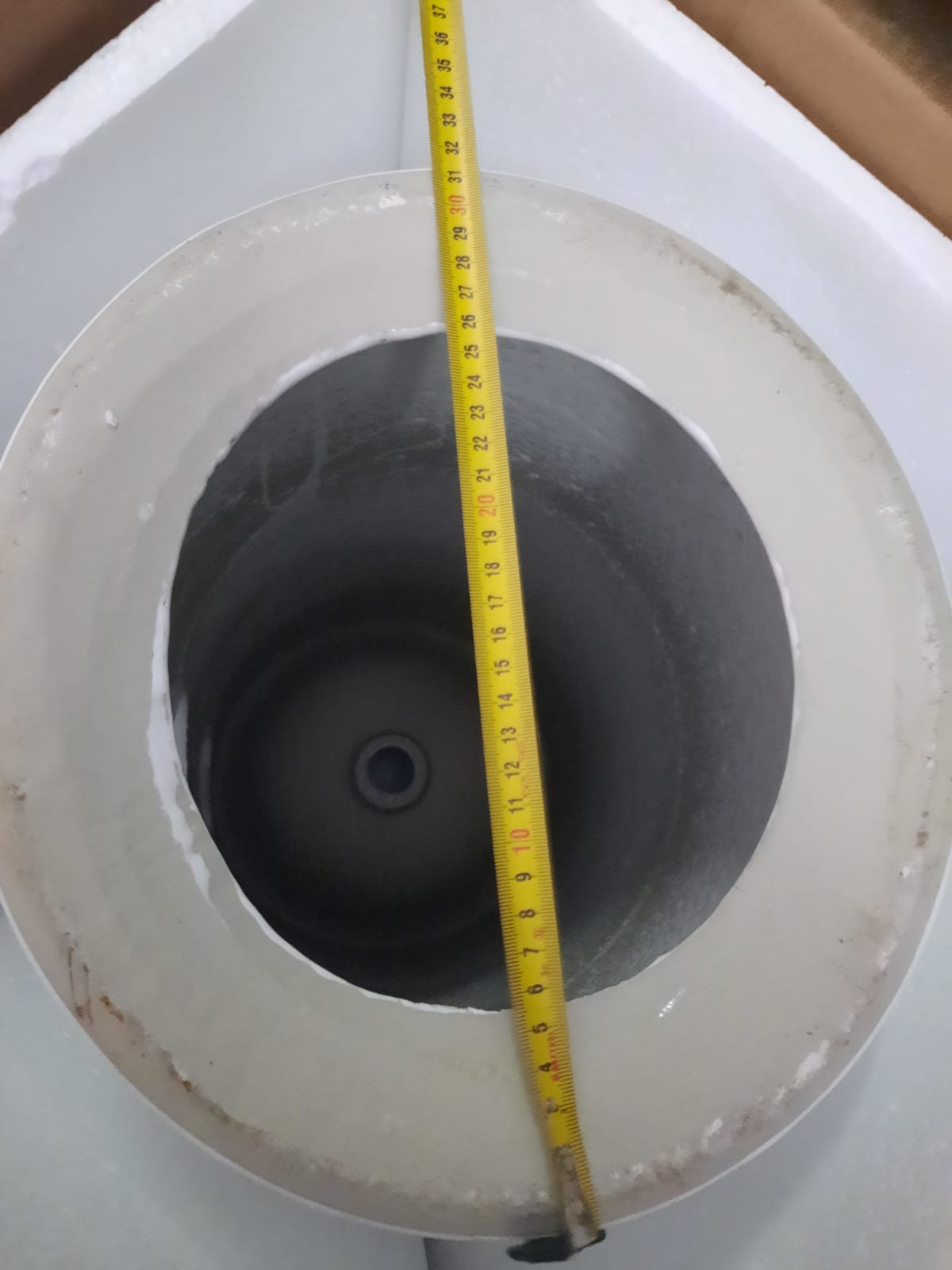 Напольная раковина черная 41x85см SantiLine SL-4012MB