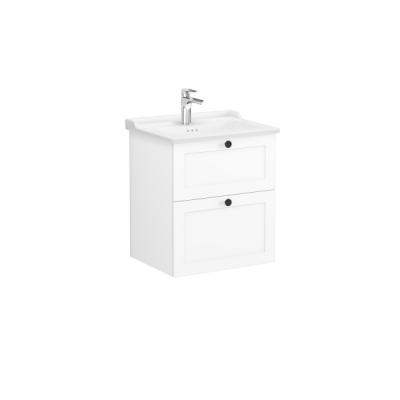 Тумба с раковиной подвесная белая 60см Vitra Root 68848