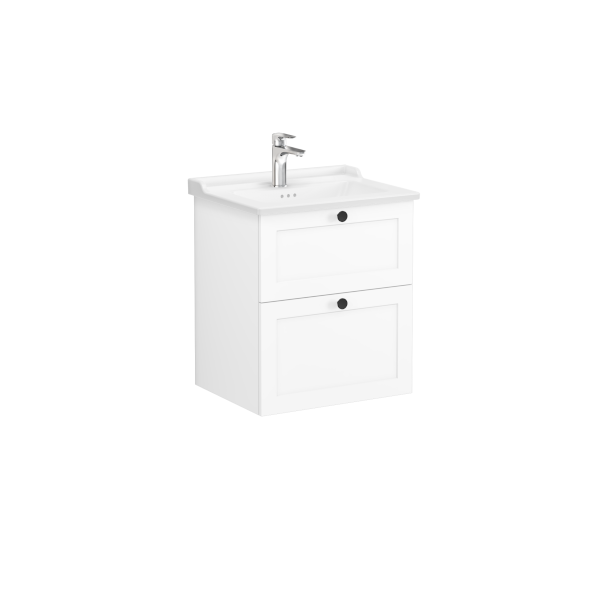 Тумба с раковиной подвесная белая 60см Vitra Root 68848