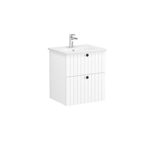 Тумба с раковиной подвесная белая 60см Vitra Root 69415
