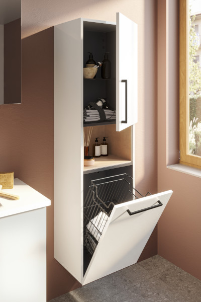 Шкаф пенал подвесной белый 40см правый Vitra Root 66231