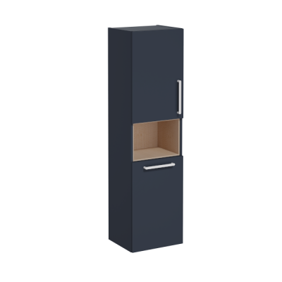 Шкаф пенал подвесной темно-синий 40см левый Vitra Root 68008