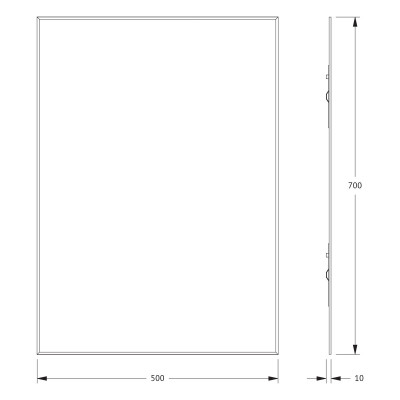 Зеркало с фацетом 50x70см Evoform Standard BY 0213