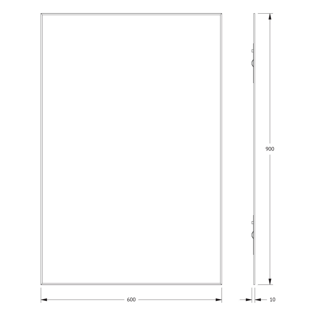 Зеркало с фацетом 60x90см Evoform Standard BY 0225