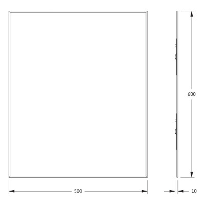 Зеркало с фацетом 5мм 50x60см Evoform Standard BY 0209