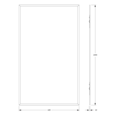 Зеркало с фацетом 15мм 60x100см Evoform Standard BY 0932