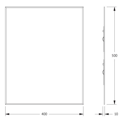 Зеркало с фацетом 5мм 40x50см Evoform Standard BY 0205
