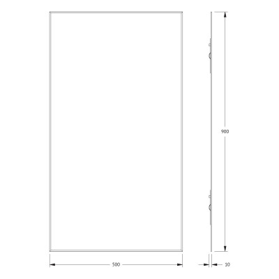 Зеркало с фацетом 5мм 50x90см Evoform Standard BY 0224