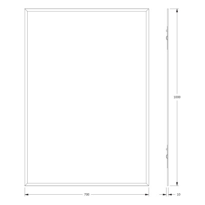 Зеркало с фацетом 15мм 70x100см Evoform Standard BY 0933