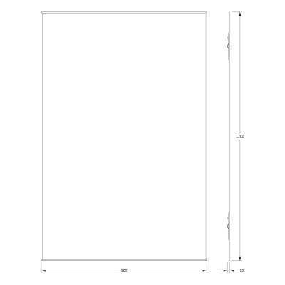 Зеркало с фацетом 5мм 80x120см Evoform Standard BY 0242