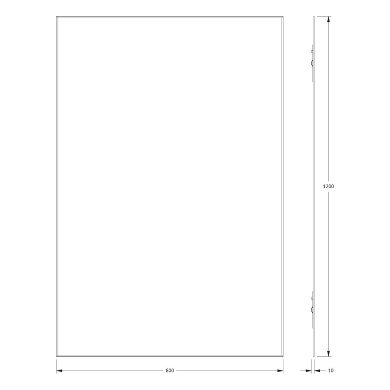 Зеркало с фацетом 5мм 80x120см Evoform Standard BY 0242