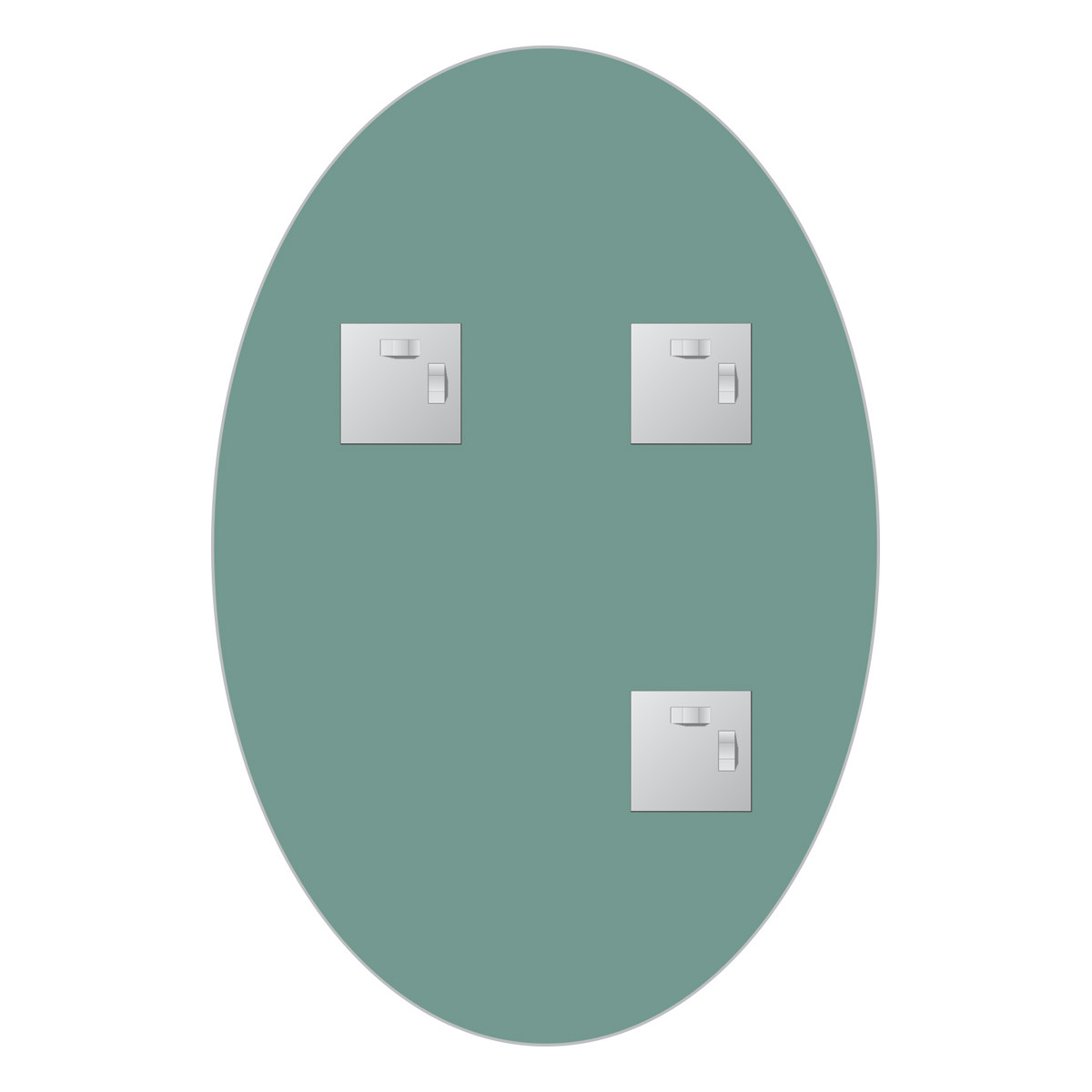 Зеркало со шлифованной кромкой 40x60см Evoform Standard BY 0027